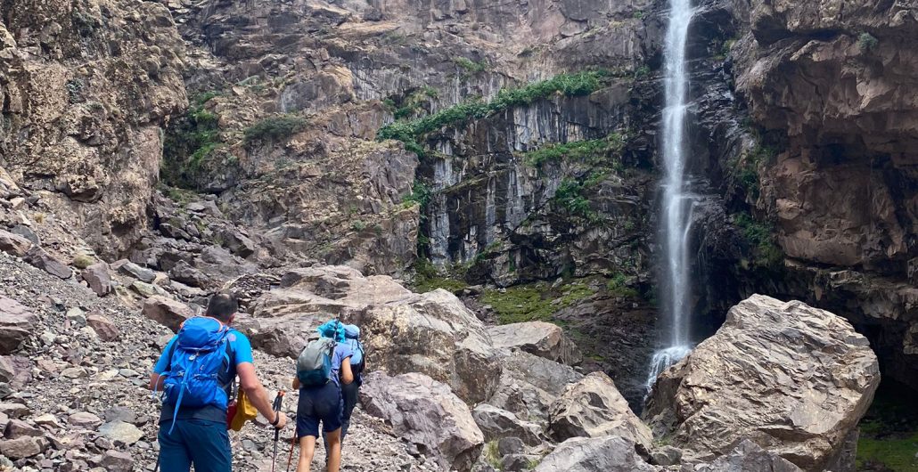 Ourika Valley waterfalls near Marrakech Morocco