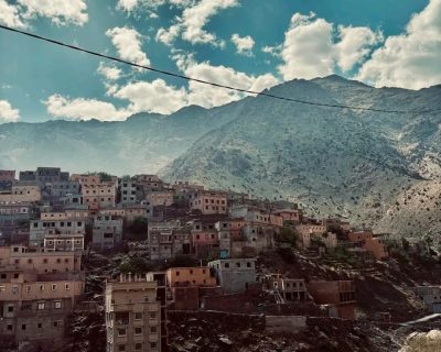 Ourika Valley waterfalls near Marrakech Morocco