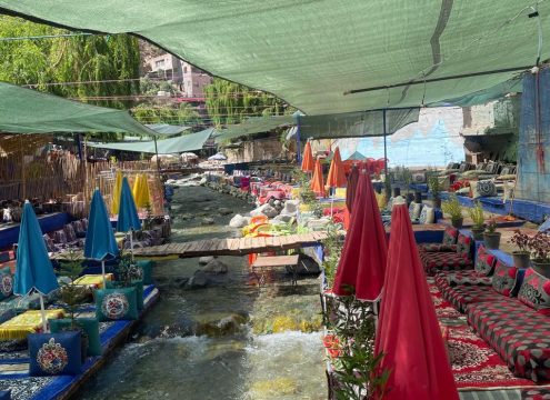 Ourika Valley waterfalls near Marrakech Morocco