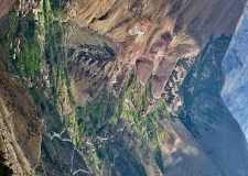 Trekking trail in the High Atlas Mountains Morocco